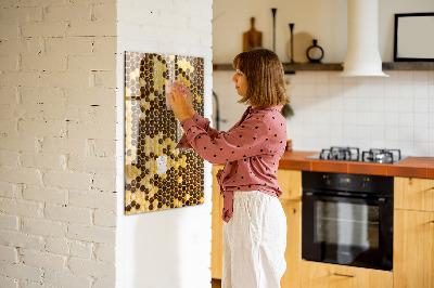 Quadro magnético decorativo Favo de mel