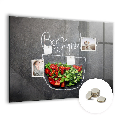 Quadro magnético decorativo Inscrição de bom apetite