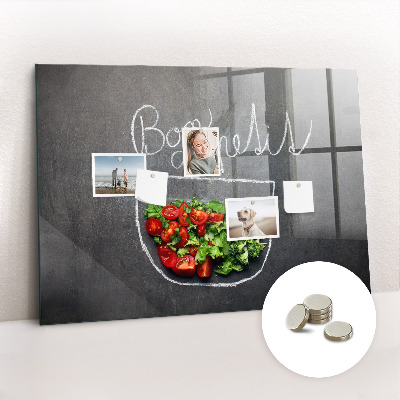 Quadro magnético decorativo Inscrição de bom apetite