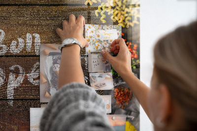 Painel magnético A inscrição bom apetite