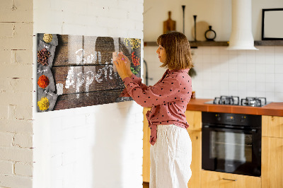 Painel magnético A inscrição bom apetite