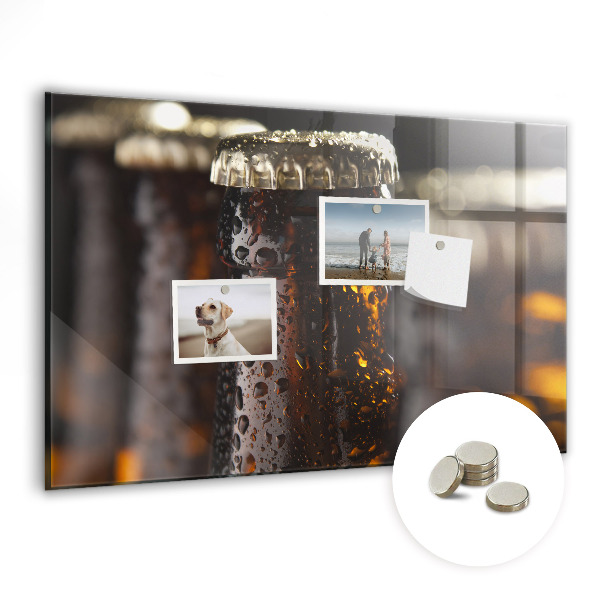 Quadro magnético decorativo Garrafas de vidro