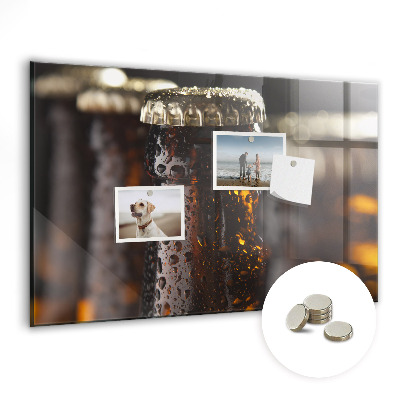 Quadro magnético decorativo Garrafas de vidro