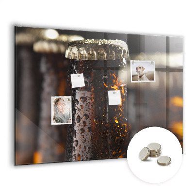 Quadro magnético decorativo Garrafas de vidro