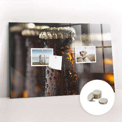 Quadro magnético decorativo Garrafas de vidro