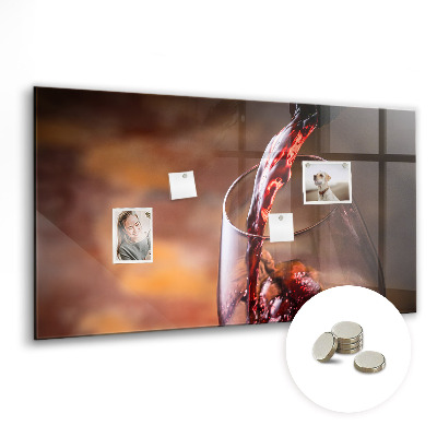 Quadro magnético de parede Uma taça de vinho