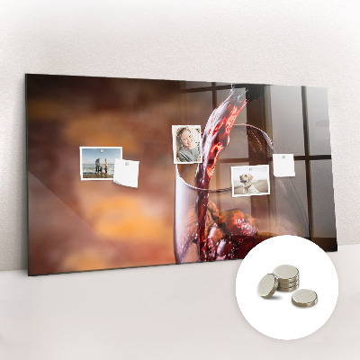 Quadro magnético de parede Uma taça de vinho