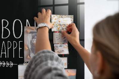 Painel magnético Inscrição de bom apetite