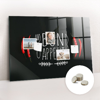 Painel magnético Inscrição de bom apetite