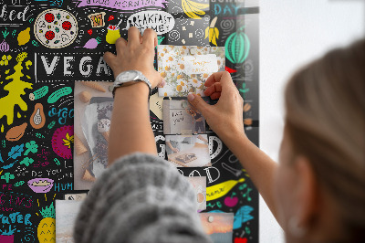 Quadro magnético decorativo Inscrições abstratas