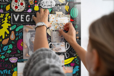 Quadro magnético decorativo Inscrições abstratas