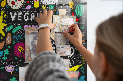 Quadro magnético decorativo Inscrições abstratas