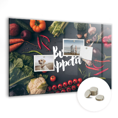 Painel magnético Inscrição de bom apetite