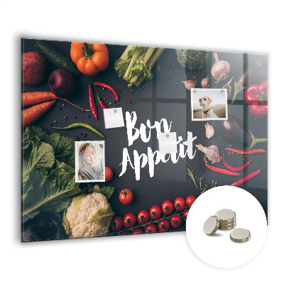 Painel magnético Inscrição de bom apetite