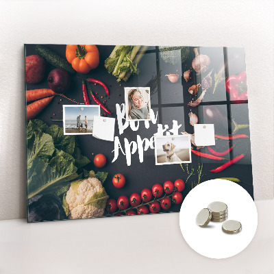 Painel magnético Inscrição de bom apetite