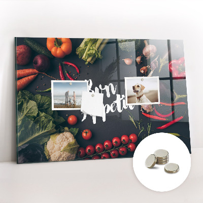 Painel magnético Inscrição de bom apetite