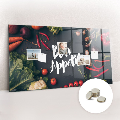 Painel magnético Inscrição de bom apetite