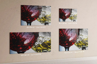 Quadro magnético de parede Taças de vinho