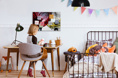 Quadro magnético de parede Taças de vinho