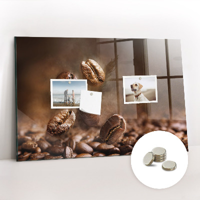 Quadro magnético de parede Grãos de café