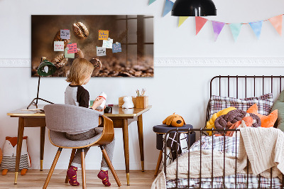 Quadro magnético de parede Grãos de café