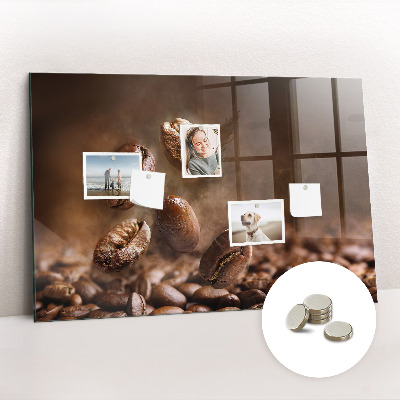 Quadro magnético de parede Grãos de café