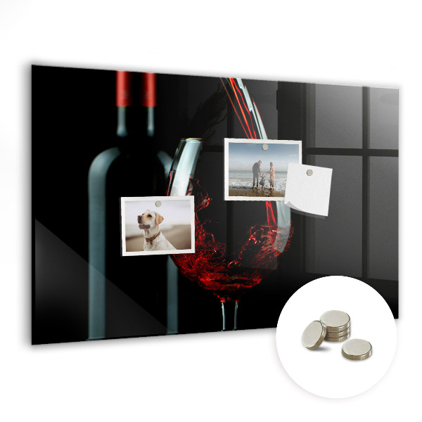 Quadro magnético de parede Uma garrafa de vinho