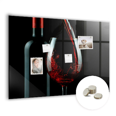 Quadro magnético de parede Uma garrafa de vinho
