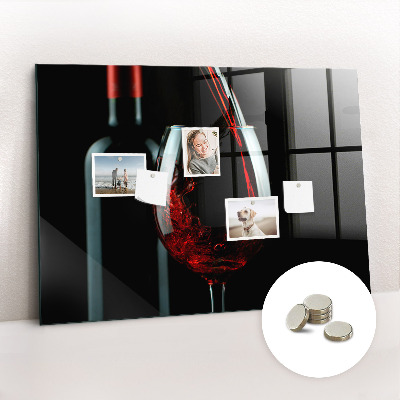 Quadro magnético de parede Uma garrafa de vinho