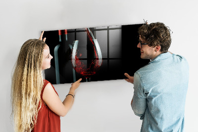 Quadro magnético de parede Uma garrafa de vinho