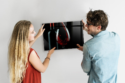 Quadro magnético de parede Uma garrafa de vinho
