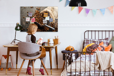 Quadro magnético de parede Um saco de café fresco