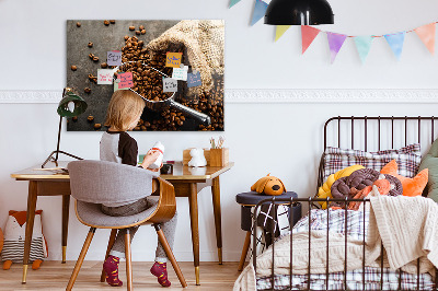 Quadro magnético de parede Um saco de café fresco