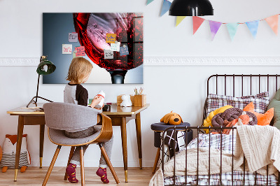 Quadro magnético decorativo Taça de vinho