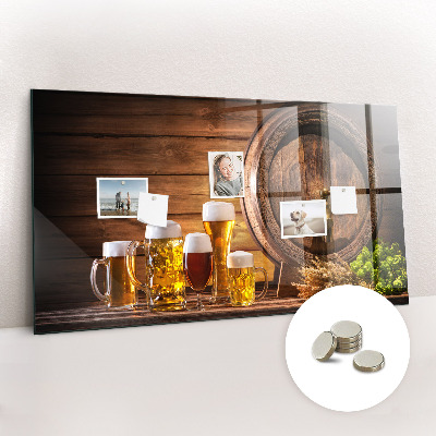 Quadro magnético de parede Um barril de cerveja