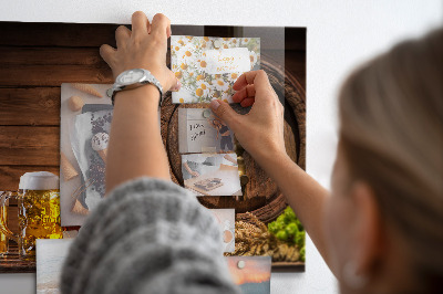 Quadro magnético de parede Um barril de cerveja