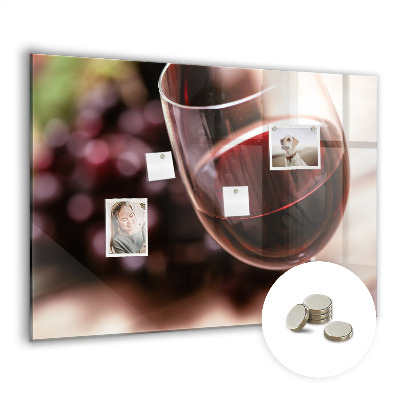 Quadro magnético decorativo Um copo de vinho tinto