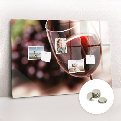 Quadro magnético decorativo Um copo de vinho tinto