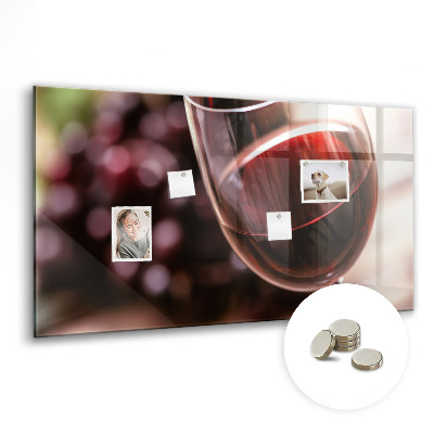Quadro magnético decorativo Um copo de vinho tinto