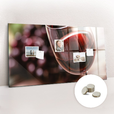 Quadro magnético decorativo Um copo de vinho tinto