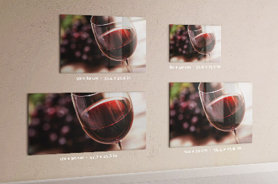 Quadro magnético decorativo Um copo de vinho tinto