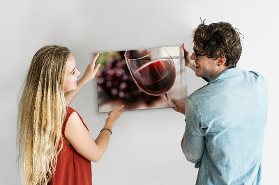 Quadro magnético decorativo Um copo de vinho tinto