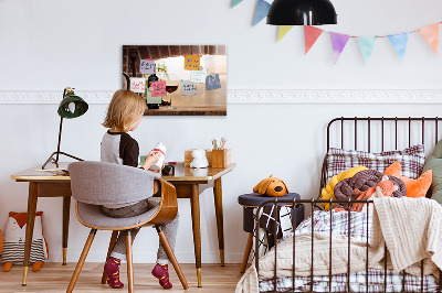 Quadro magnético de parede Garrafas de vinho