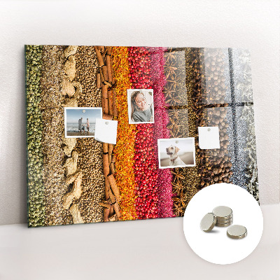 Quadro magnético decorativo Fileiras de especiarias