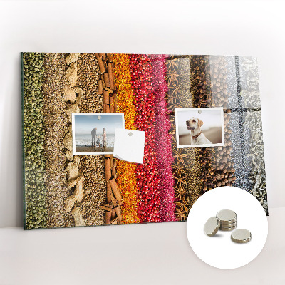 Quadro magnético decorativo Fileiras de especiarias