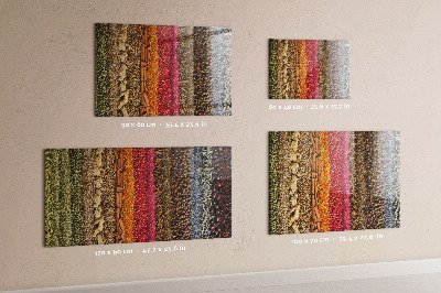Quadro magnético decorativo Fileiras de especiarias