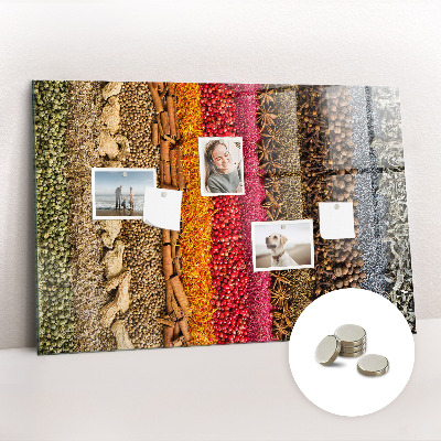 Quadro magnético decorativo Fileiras de especiarias