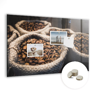 Quadro magnético de parede Sacos de café