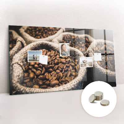 Quadro magnético de parede Sacos de café