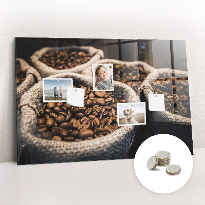 Quadro magnético de parede Sacos de café